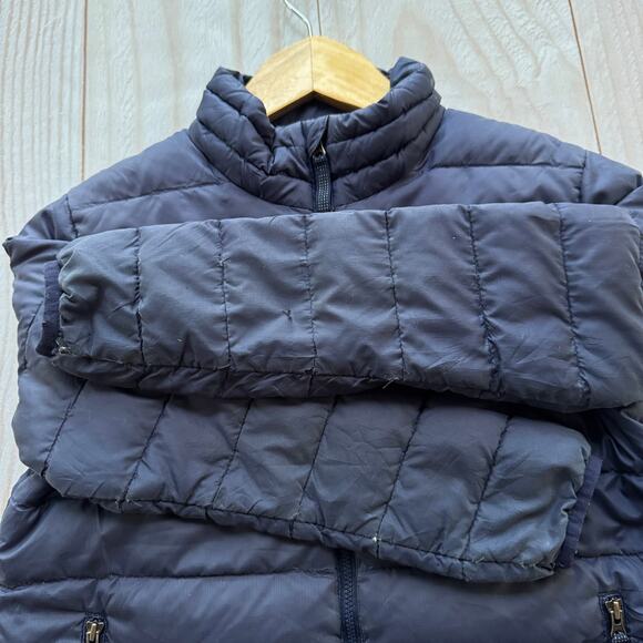 Patagonia Duck Down Sweater Boys Size Small 7-8 Full Zip Puffer Jacket Navy - Picture 3 of 7